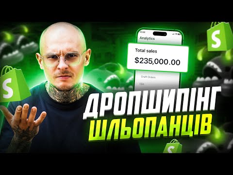 Видео: Продаж шльопанців на $235 000/місяць! Повний огляд магазину від А до Я! Shopify / Дропшипінг