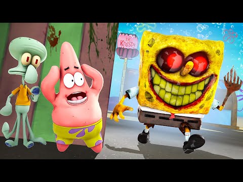 Видео: ГУБКА БОБ.ЕХЕ ОХОТИТСЯ НА НАС! 24 ЧАСА ВЫЖИВАНИЯ В Garry`s Mod