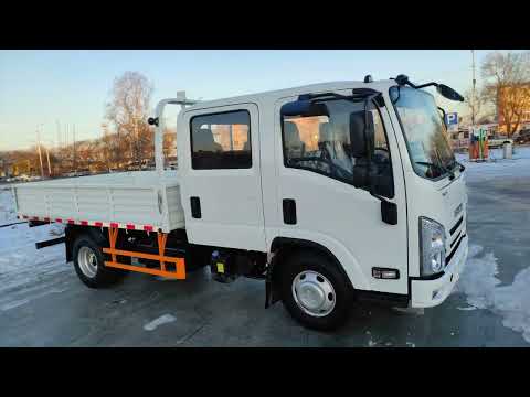 Видео: ISUZU ELF двухрядная кабина