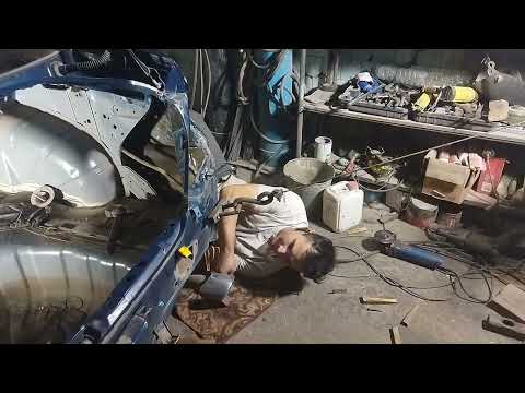 Видео: Как вытянуть заднее крыло после ДТП без стапеля?!