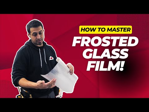 Видео: Монтаж матовой пленки на стекле