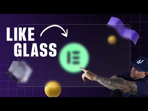 Видео: Стили дизайна Elementor Glassmorphism — стеклянные заголовки и карточки