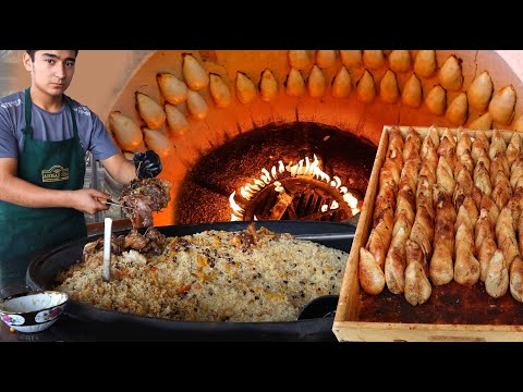 Видео: Узбекский Плов и Самса в Тандыре ( OSH CITY  SOMSA CITY) Uzbek Pilaf & Samsa in Tandoor | sreet food