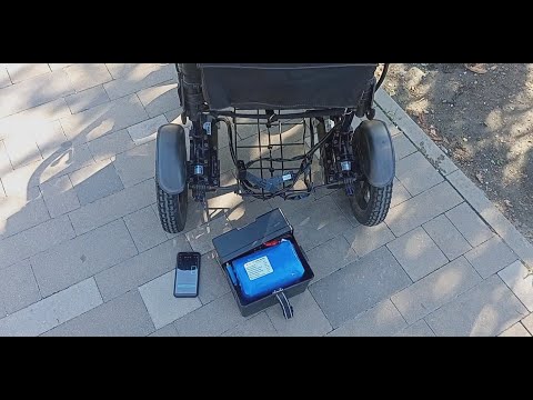 Видео: Тестируем АКБ LiFePo4 24v 25Ah в инвалидной коляске Ortonica Pulse 150