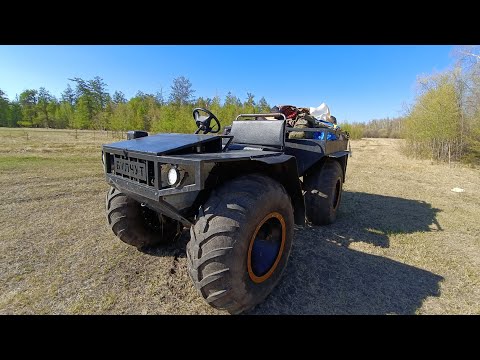 Видео: Обзор самодельного вездехода "БУЛЧУТ" Review of the homemade all-terrain vehicle "BULCHUT"