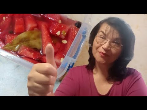 Видео: МАРИНОВАННЫЙ АРБУЗ БЫСТРОГО ПРИГОТОВЛЕНИЯ - закуска супер!👍🍉