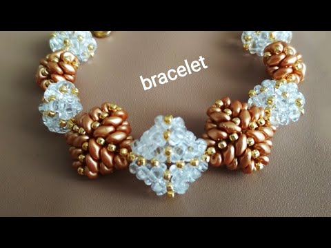 Видео: SuperDuo bracelet. Браслет из супердуо и бисера. МК
