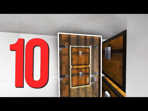 Видео: ТОП 10 Способов сделать СЕКРЕТНУЮ КОМНАТУ в Minecraft!