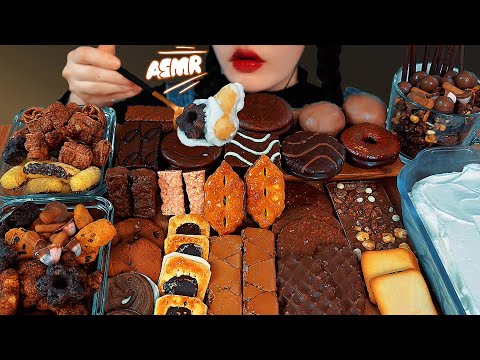 Видео: SUB)ASMR MUKBANG Шоколадное печенье и шоколадный крем-суп + шоколадный молочный суп #mukbang