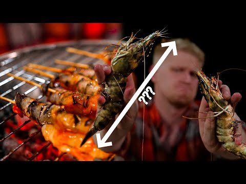 Видео: КРЕВЕТКИ-БАЗУКИ в ПУШЕЧНОМ маринаде на УГЛЯХ!!! #славноеБали