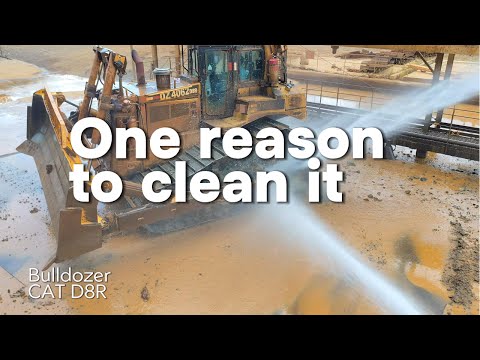 Видео: Одна из причин, почему его следует мыть. Cat Bulldozer D8R