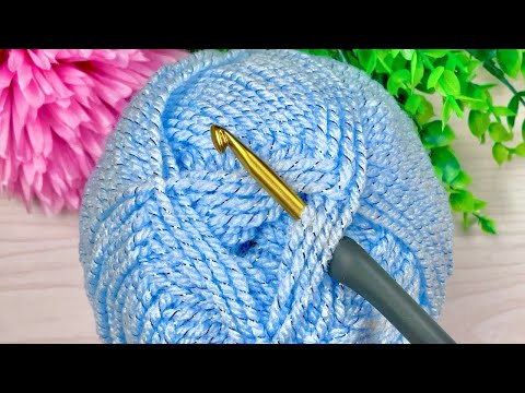 Видео: ПОСМОТРИТЕ на этот УНИКАЛЬНЫЙ и простой узор крючком! Красивая и легкая вязка крючком для пледа