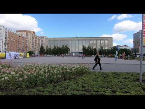 Видео: Новосибирск  - Фонтан около ГПНТБ