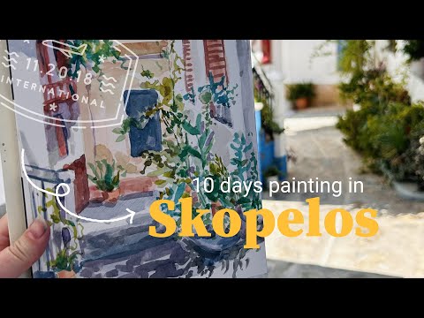 Видео: Десять дней живописи на Скопелосе, Греция — Artable Retreat 2023