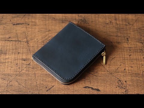 Видео: [Free pattern]Кошелек на молнии L-образной формы с ластовицей/leathercraft/DIY/Handmade/How to make