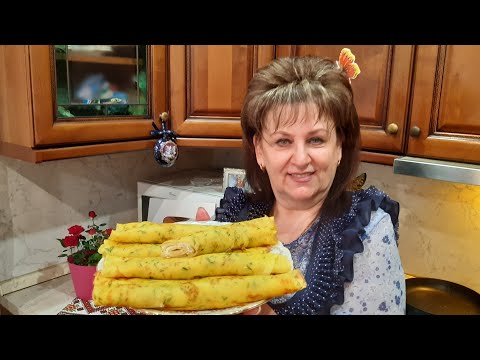 Видео: КАРТОФЕЛЬНЫЕ БЛИНЧИКИ с ТВОРОЖНОЙ НАЧИНКОЙ! Тонкие картофельные БЛИНЫ!