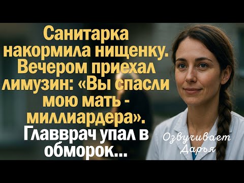 Видео: Санитарка накормила нищенку. Приехал лимузин: «Вы спасли мою мать-миллиардера». Главврач обмер...