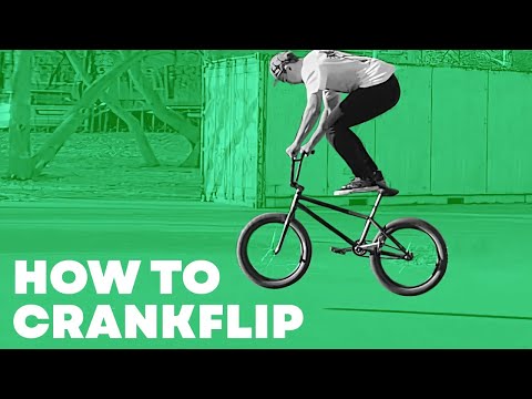 Видео: Как сделать банихоп кренк флип на BMX (How To Crankflip)