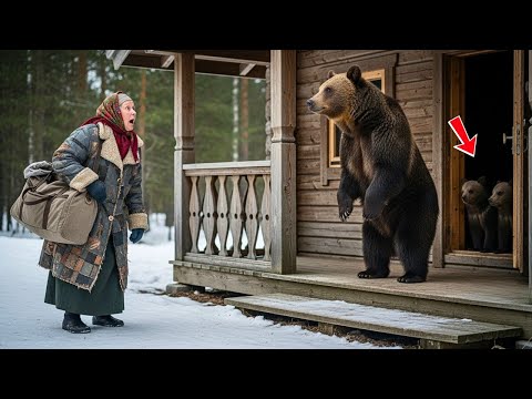 Видео: Старая женщина купила избу за 100 рублей — и нашла внутри медведицу с детёнышами