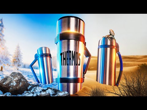 Видео: Какой термос лучше держит тепло и холод: со стеклянной колбой или с металлической? Проверим!