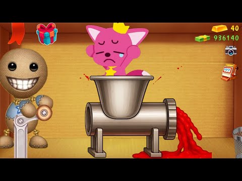 Видео: PinkFong против Бадди в Horror Meat Grinder | Kick The Buddy