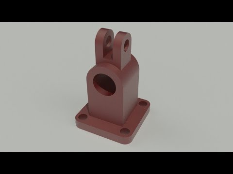 Видео: 3d моделирование в AutoCAD 2017 машиностроительной детали корпуса