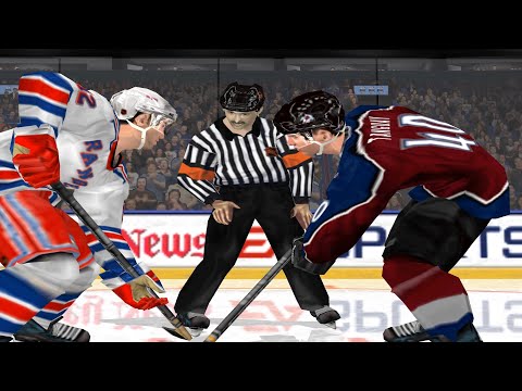 Видео: NHL 2001 | «Колорадо Эвеланш» — «Нью-Йорк Рейнджерс» | Финал Кубка Стэнли, игра 1 | Геймплей на П...