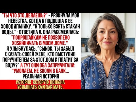 Видео: "Кто позволил тебе лезть в холодильник?" крикнула невестка. Та не знала,что я плачу за все в ее доме