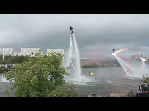 Видео: Оленегорск. День города 31.08.2024.  Водное шоу.