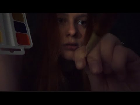 Видео: асмр // художник со странной техникой рисует на тебе (ты моя картина)