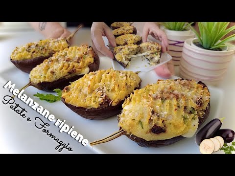 Видео: Заполненные потоковыми баклажами с картофелем и сыром 🥔🧀 Легкий и экономичный рецепт