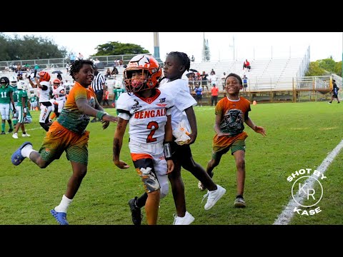 Видео: PPO Bengals 9U против Pompano Eagles 9U | Eagles берут верх во второй половине | Первый раунд AYFL