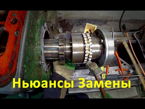 Видео: Замена шпиндельных подшипников на токарном станке 16к20 | Lathe spindle bearing replace