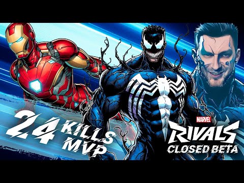 Видео: Мощный Веном и Железный Человек в Марвел Ривалс | Marvel Rivals Gameplay (Closed Beta Test)