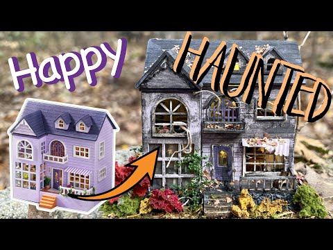 Видео: Миниатюрный набор для переделки «Счастливого дома» в «Дом с привидениями».