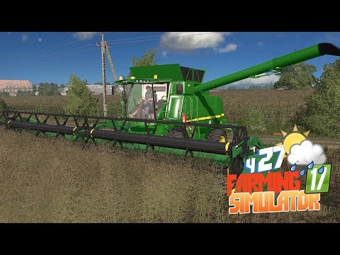 Видео: Farming Simulator 17 - Новый комбайн John Deere! Местные в шоке