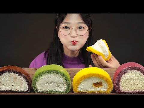Видео: АСМР ЕДА Ролл Торт | ROLL CAKES MUKBANG
