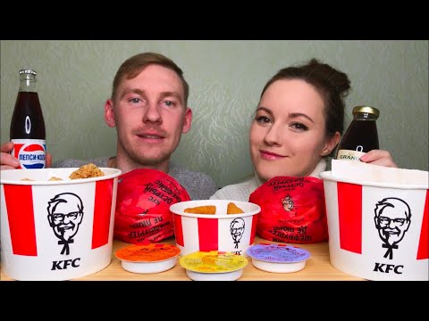 Видео: МУКБАНГ KFC ОСТРЫЙ САНДЕРС БАСКЕТ ШЕФ БУРГЕР ДЕЛЮКС НАГГЕТС БОКС MUKBANG KFC SHARP SANDERS BASKET