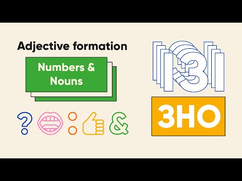 Видео: Утворення прикметників | Adjective formation: numbers & nouns | ЗНО АНГЛІЙСЬКА МОВА
