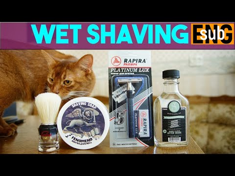 Видео: Rapira Platinum Lux, Semogue 830 & DARK CLOVE aftershave | Бритье с HomeLike Shaving