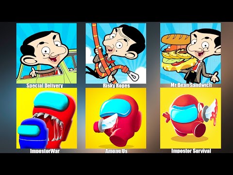Видео: Impostor Survival,Among Us,Special Delivery,Mr Bean Sandwich,Амонг Ас NOOB vs PRO vs HACKER