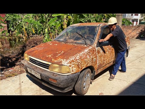 Видео: Полная реставрация: KIA PRIDE 1991 года спасен из болота после многих лет разложения!