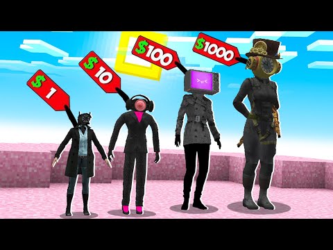 Видео: 🇺🇦 КУПУЄМО СКІБІДИ ДІВЧИН НА АРЕНІ ЗОМБІ ВІД 1$ ДО 1000$ СКІБІДИ ДІВЧАТА В МАЙНКРАФТ!