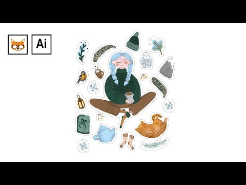 Видео: Как подготовить стикеры (наклейки) к печати в Adobe Illustrator?