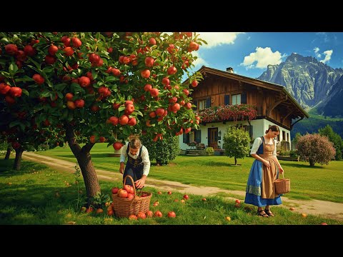 Видео: Деревенская жизнь Швейцарии осенью🇨🇭В Швейцарии я нашел настоящий яблочный рай