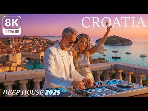 Видео: [8K] Хорватия 🌊 Мелодичный Deep House 2025 | Adriatic Coast Chill