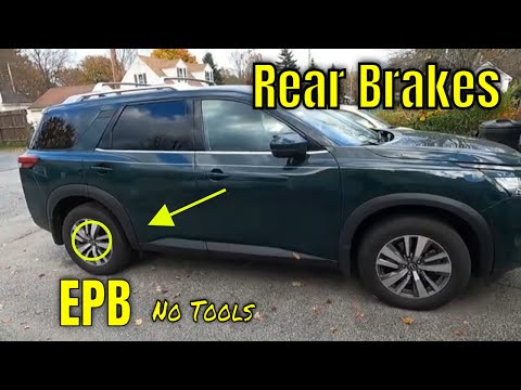 Видео: Задние тормоза Nissan Pathfinder 2022 с электронным стояночным тормозом (EPB) без сканера! Почему...