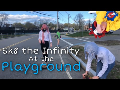 Видео: Sk8 the Infinity Goes to the Park | Косплей Sk8 the Infinity с Лангой, Реки, Мией и Черри