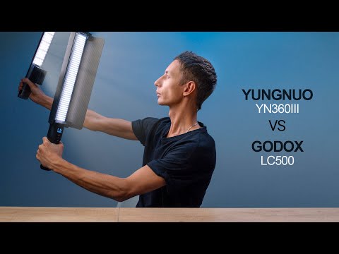 Видео: Какой постоянный свет для видео выбрать  YongNuo YN360 vs Godox LC500
