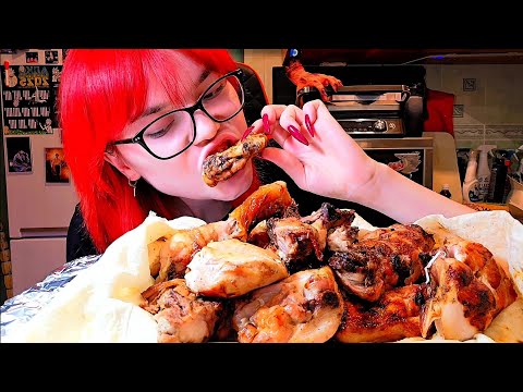 Видео: Мукбанг | Курица на углях | Обжор Асмр